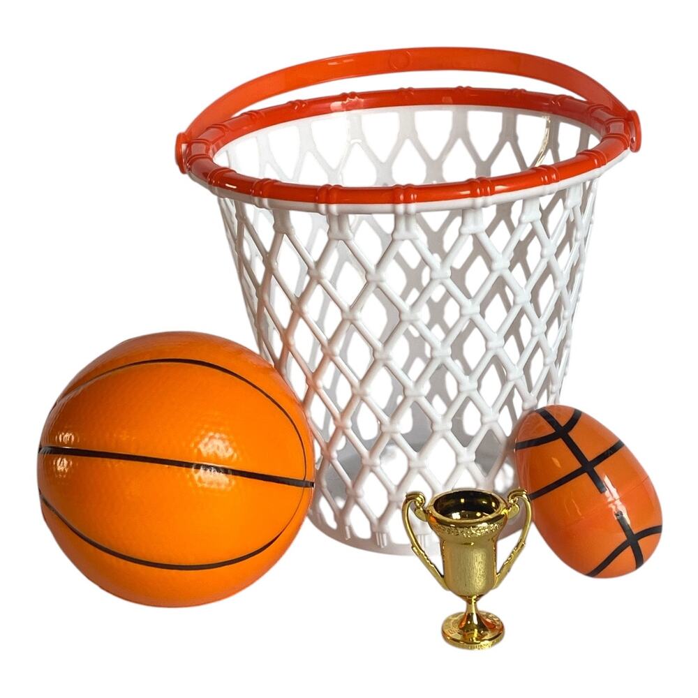 Basketball Easter Basket | Toy Ball, Trophy, & Egg Gift Set for Boys